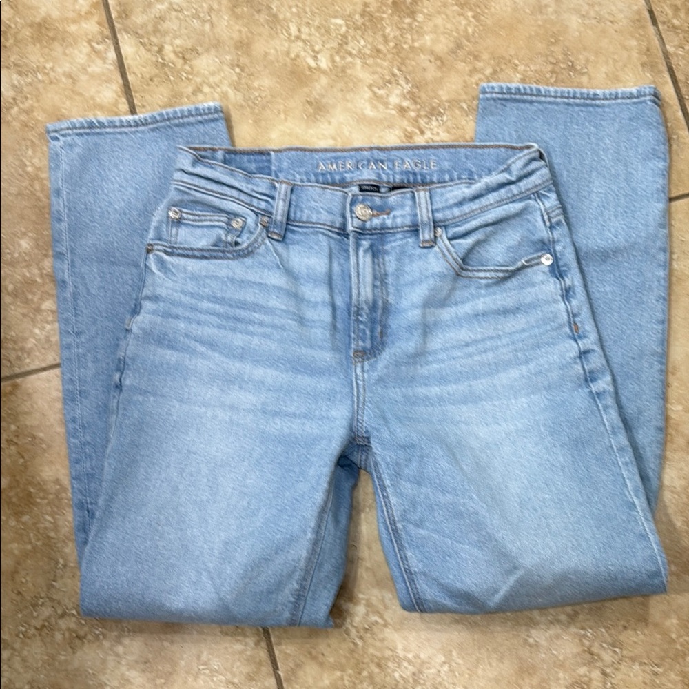 American Eagle Outfitters Blue Straight Leg Jeans